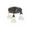Galena Three Light Flush Living Room Ceiling Fixture with 2-1/4 in. shade holders