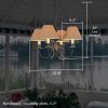 Provence™ Four Light Foyer Chandelier with electric candles