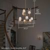 Provence™ Nine Light Two Tier Dining Room Chandelier with electric candles