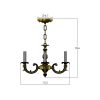 Saint Tropez™ Four Light Chain Hung Petite Chandelier with electric candles