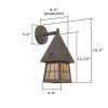 European Country Lantern™ 6 in. Exterior Wall Sconce