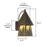 European Country™ Lantern 8 in. Exterior Garage Light