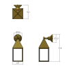 Carriage Lantern™ 7 in. Wide Straight Arm Exterior Wall Light
