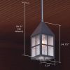 Carriage™ Lantern 7 in. Wide Solid Stem Outdoor Pendant Light