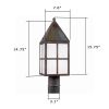 Carriage Lantern™ 7 in. Driveway Post Light