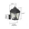 Provincial Lantern™ 11 in. Wide Curved Arm Exterior Wall Light