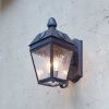 French Country™ Lantern 9 in. Wide Scrolled Arm Exterior Wall Light
