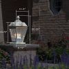 French Country™ Lantern 11 in. Waterfall Art Glass Panels Pier Light
