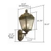 French Country Lantern™ 11 in. Patio Wall Light