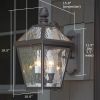 London™ Lantern 10 in. Wide Scrolled Arm Exterior Wall Light