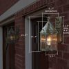 Lancaster™ Lantern 7 in. Wide Scrolled Hook Exterior Wall Light