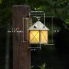 Stonehaven™ Lantern 8 in. Wide Scrolled Hook Exterior Wall Light