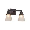 Oak Park™ Two Light Straight Arm Bedroom Wall Sconce
