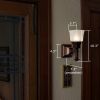 Wentworth™ One Light Straight Arm Foyer Wall Sconce