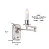 Highland Park One Light Swing Arm Indoor Wall Sconce with electric candle