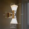 Oak Park™ Two Light Linear Foyer Sconce with 2-1/4 in. shade holders