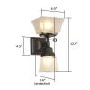 Summit™ Two Light Gas-Electric Hallway Wall Sconce