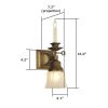 Summit™ Two Light Gas-Electric Hotel Hallway Sconce with 2-1/4 in. shade holder & candle