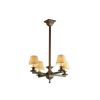 Oak Park™ Craftsman style chandelier with electric candles