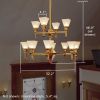 Wentworth™ Twelve Light Two Tier Lobby Chandelier with 2-1/4 in. shade holders