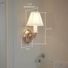 One Light Floral Center Plate Sconce