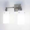 Tribeca two light Sconce with glass cylinder shade