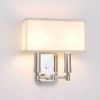 Two light transitional sconce with box shade
