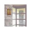Sunrise Center Lantern™ 9 in. Gold White Iridescent Art Glass Panel Sconce