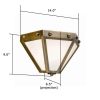 Wheaton Lantern™ 14 in. Conference Room Wall Sconce