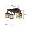 Craftsman Lantern™ Four Light Chain Kitchen Ceiling Light